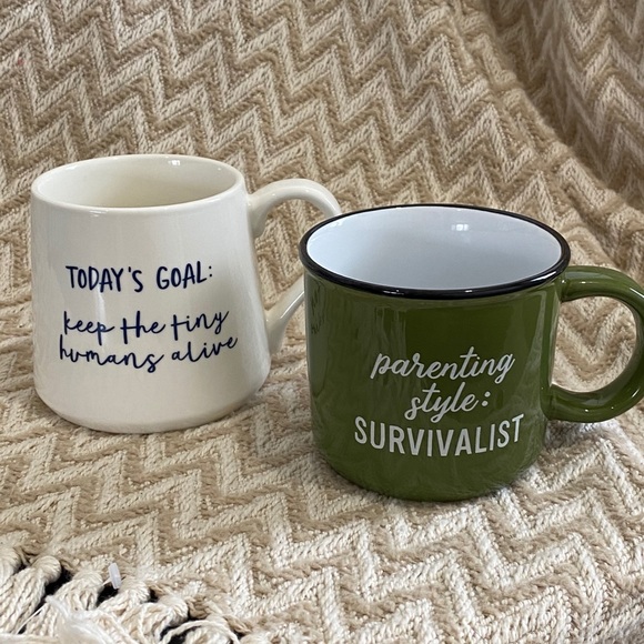 Set of 2 Threshold Porcelain Coffee Mugs